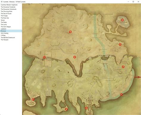 ffxiv shadowbringers aether currents map.